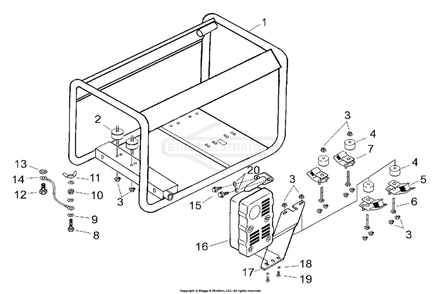 Part Location Diagram of 102353GS Briggs and Stratton Decal 3 triangle